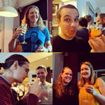 People enjoying our AI cocktails